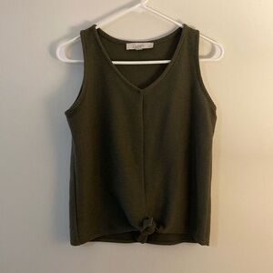 LOFT Olive Green Women's Top